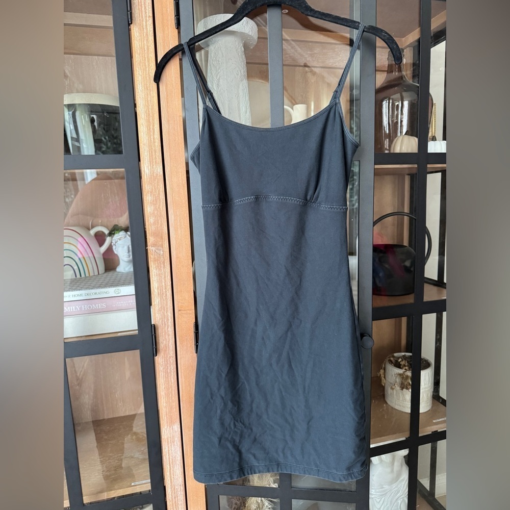 SPANX shapewear mini slip dress black cami spaghetti straps undergarment